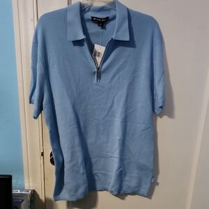 Michael Kors Men's Blue Polo Shirt